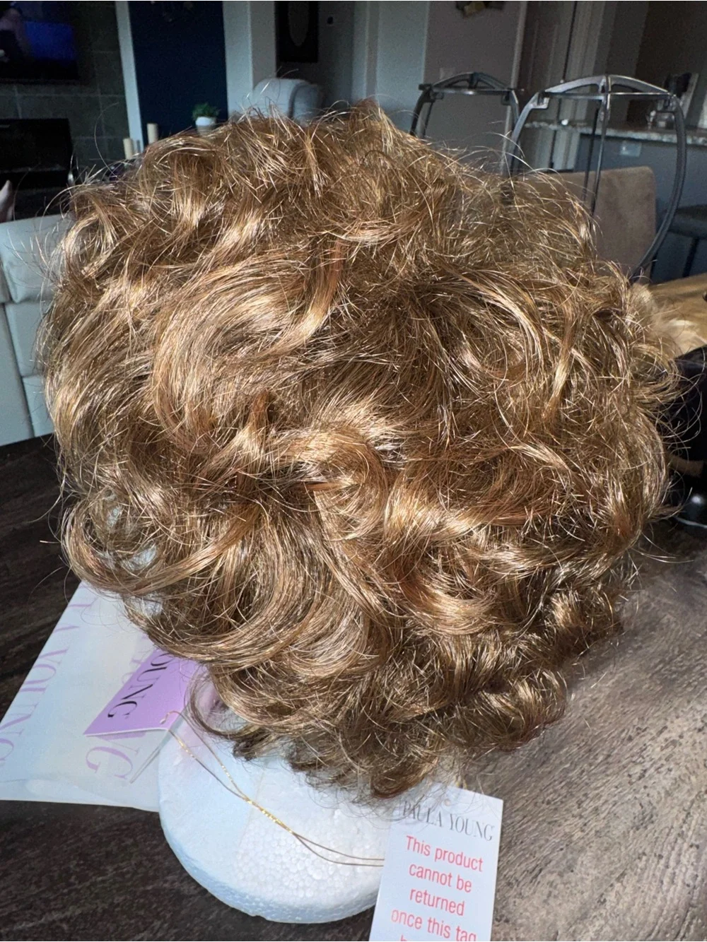 NWT Paula Young Short Women's Wig in Gorgeous browns- Easy wear Natural Texture